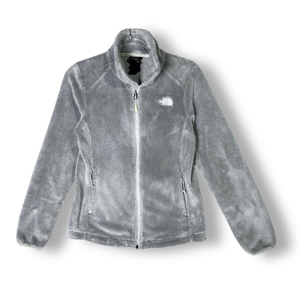 The North Face Womens Osito Fleece Jacket Sz S Gray Outdoor Layer Winter Fall
